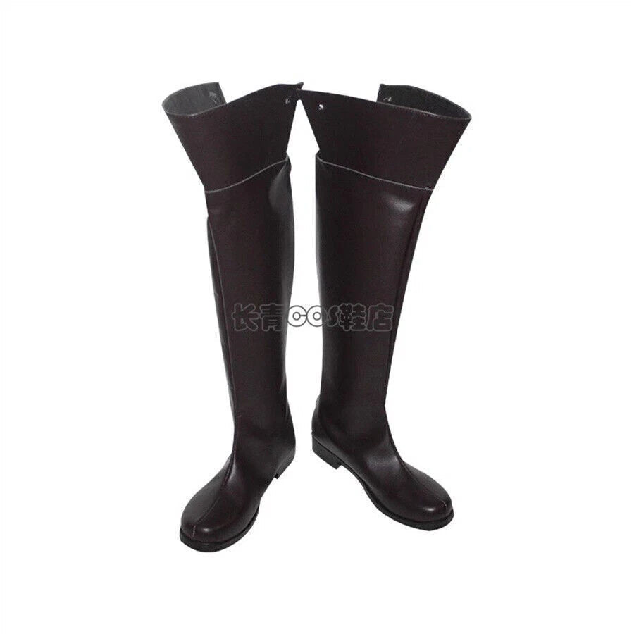 Anime Attack On Titan Eren Jager Cosplay Shoes Cos Shingeki no Kyojin Long Boots 07FC0E-D4 - KOEEK
