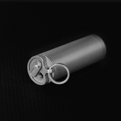 Waterproof Titanium Medication Pill Container Box Bottle Case Keychain Holder 07FC0E-D4 - KOEEK