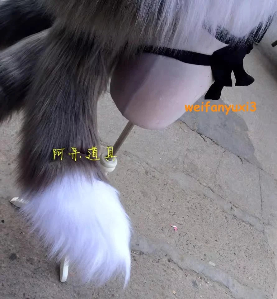 League of Legends LOL Ahri Nine-Tailed Fox Cosplay Halloween Party Tail Prop 1m 07FC0E-D4 - KOEEK