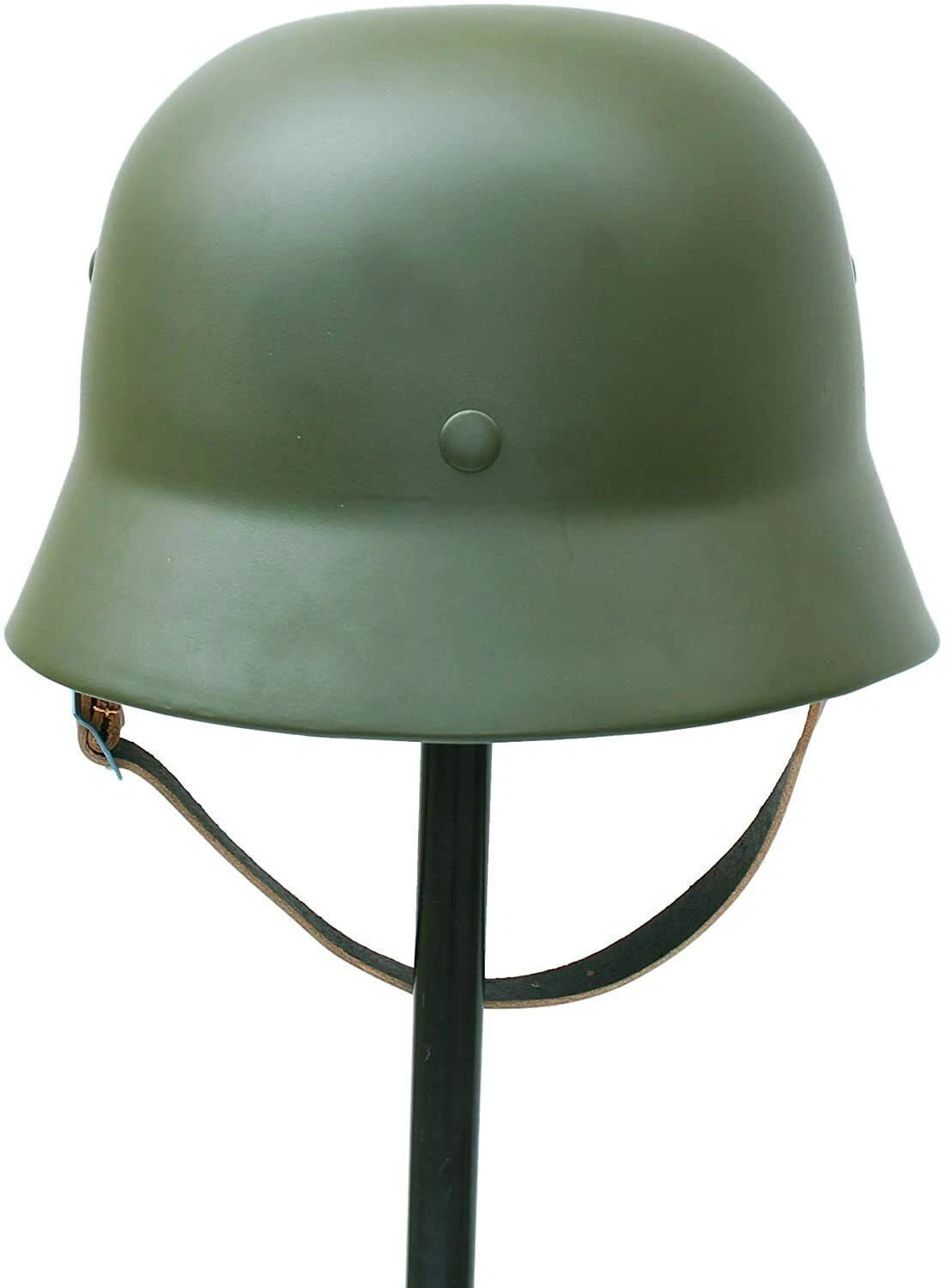 WW2 German WWII Soldier  M35 Helmet Steel Material Stahlhelm Black Green Color 07FC0E-D4 - KOEEK