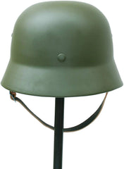 WW2 German WWII Soldier  M35 Helmet Steel Material Stahlhelm Black Green Color 07FC0E-D4 - KOEEK
