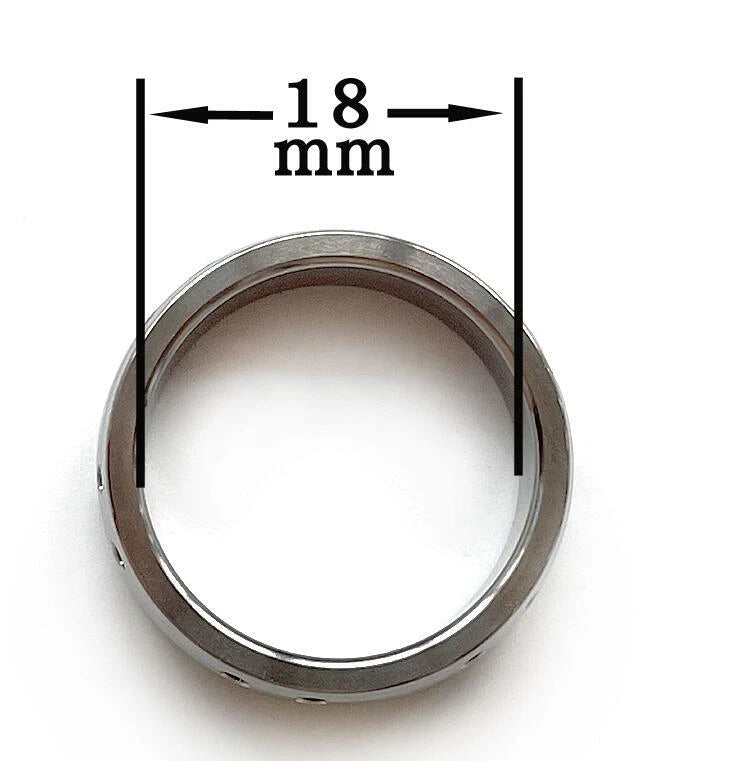 TC4 Titanium Alloy Ring CNC Made Men Women Finger Rings EDC Gift 07FC0E-D4 - KOEEK