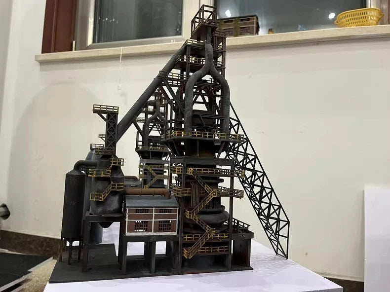 N Scale 1:160 Large Steel Plant Model Blast Furnace Model Building Figure Models 07FC0E-D4 - KOEEK