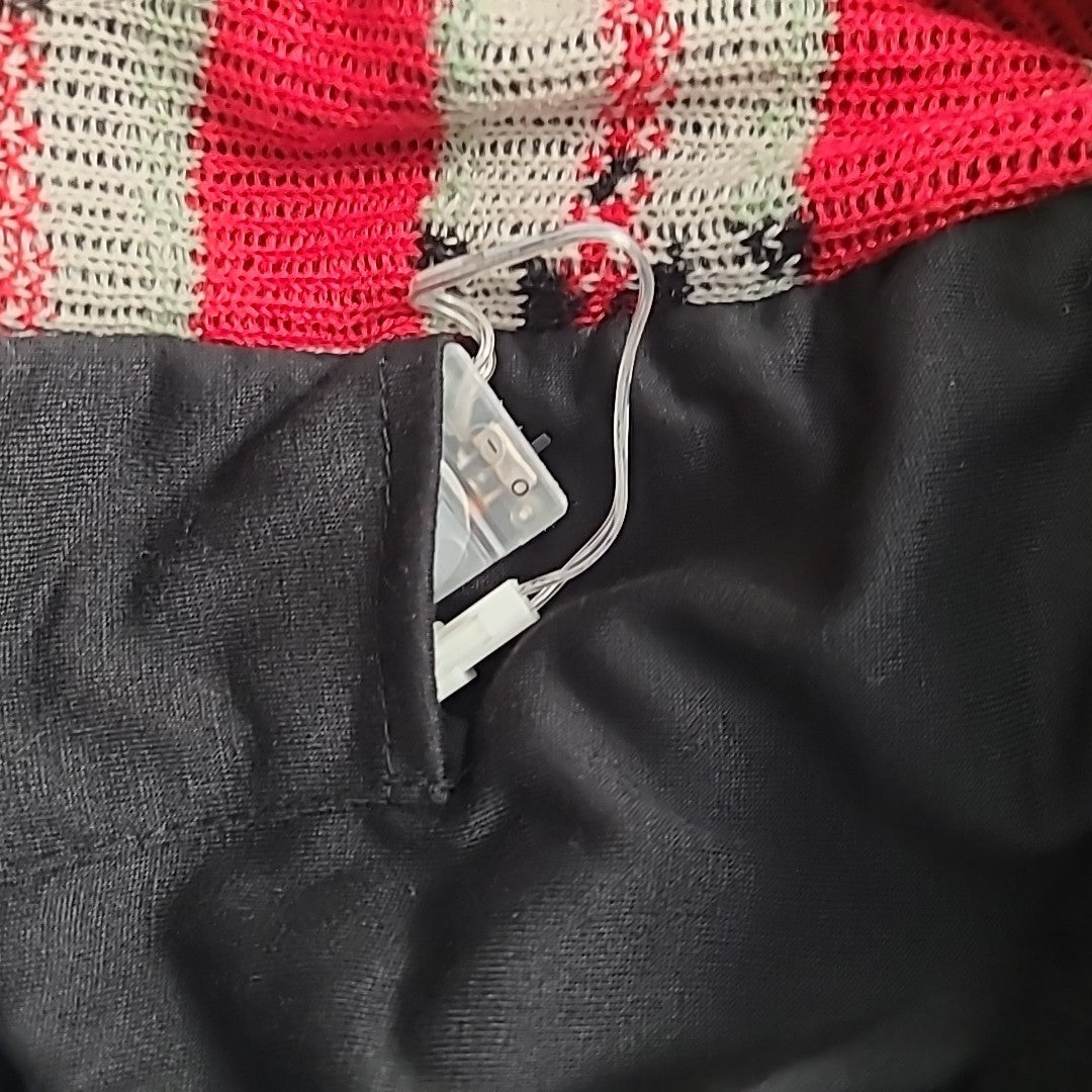 Disney Christmas Sweater Villains Naughty Black Crewneck Malificent L  Lights DISNEY - KOEEK