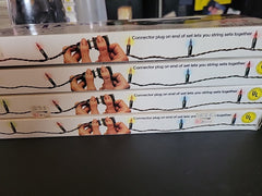 4 sets Vintage GE Miniature Style String -a-Long Christmas 35 Light Set - NIP GE - KOEEK