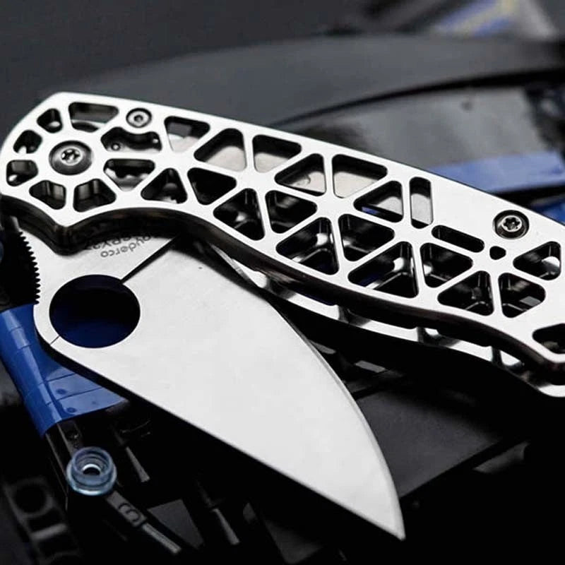 Titanium alloy Hollow Version Handle scales for Spyderco C223FRN Para3 Knives 07FC0E-D4 - KOEEK