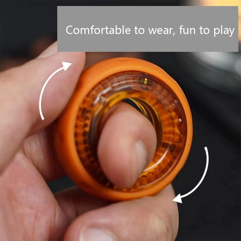 Exquisite Mechanical Ratchet Ring EDC Fidget Ring Relieve Stress Fidget Toy Gift 07FC0E-D4 - KOEEK