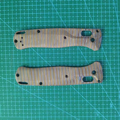 1 Pair Custom Made Titanium Handle Scales for Benchmade Bugout 535 Folding Knife 07FC0E-D4 - KOEEK