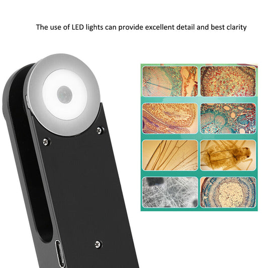 new 400X Zoom Microscope Camera For Mobile Phone LED Light High Magnification koeek - KOEEK