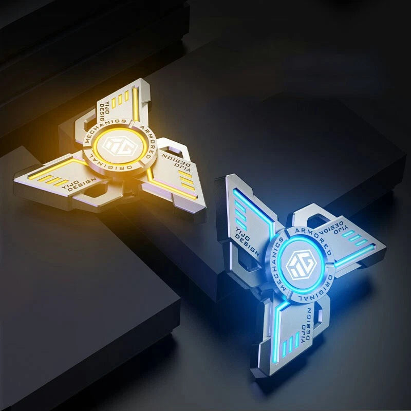 Metal Finger Toy Fidget Spinner EDC Toy Gyroscope Stress Relief Toy Luminous Toy 07FC0E-D4 - KOEEK