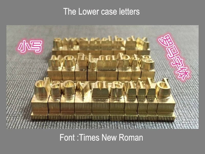 Custom brass alphabet letter   font stamp leather craft seal tool Heat Embosser 07FC0E-D4 - KOEEK