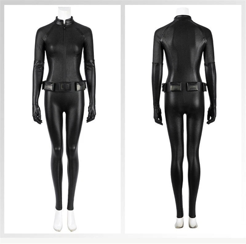 The Dark Knight Rises Catwoman Cosplay Costume Selina Kyle Women Jumpsuit Set 07FC0E-D4 - KOEEK