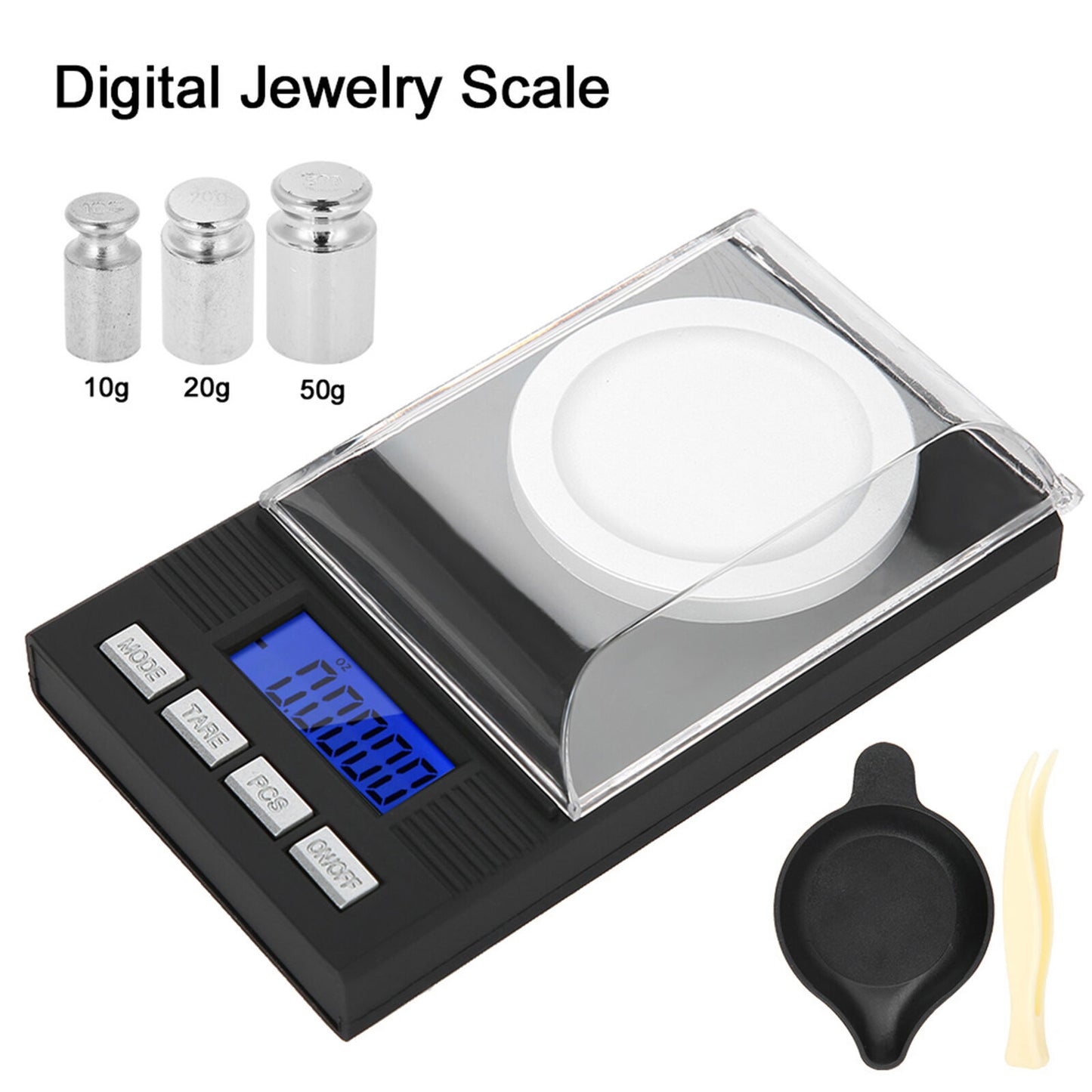 new Mini Portable High Accuracy 0.001g Pocket Jewelry Scale With LED Digital Display koeek - KOEEK