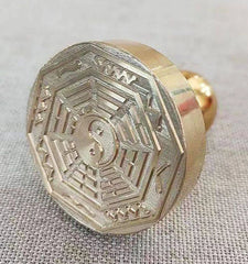 Taoist Bronze Seal Pure Copper Eight-Diagrams Seal Taoist Feng Shui Articles 07FC0E-D4 - KOEEK