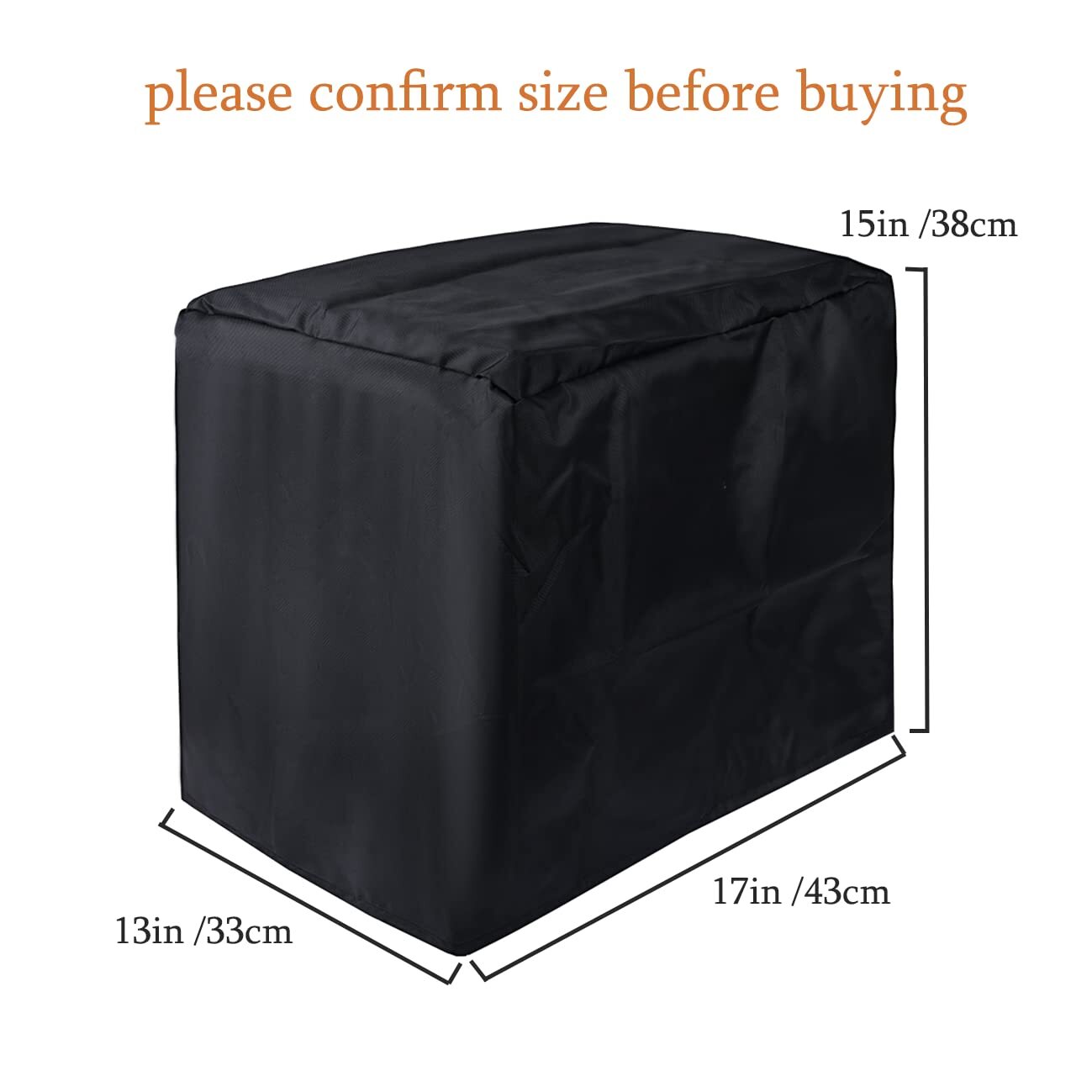 new J&C Ice Maker Cover 420D Countertop Machine Nugget Black J&C - KOEEK