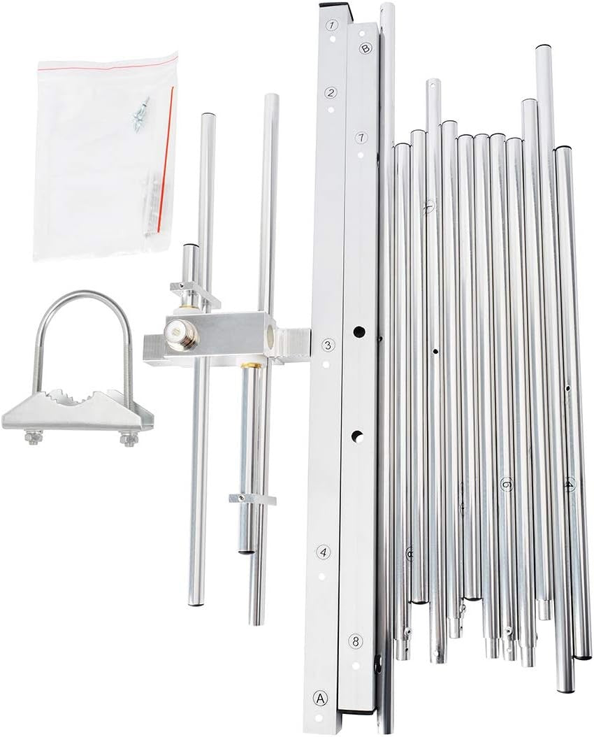new HYS Dual Band Yagi Antenna, 2Meter 70CM 144/430Mhz 9.5/11.5dBi Outdoor Silver
