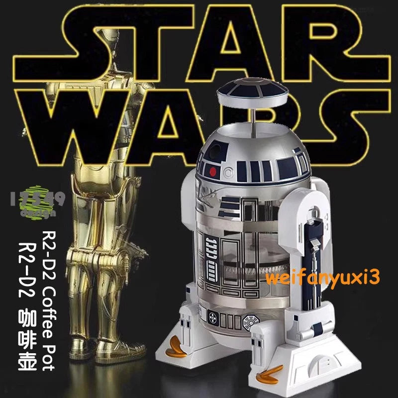 Star Wars R2-D2 Robot Manual Coffee Maker Home French Pressed coffee Machine 07FC0E-D4 - KOEEK