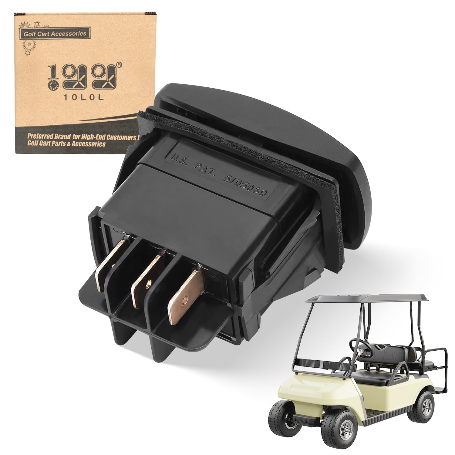 new 10L0L Forward Reverse Switch for Club Car DS and Precedent 1996-up 48V...
