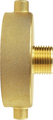 new NOVINO Fire Hydrant Hose Adapter 2-1/2" 2-1/2"NH x 3/4"GHT, Brass NOVINO - KOEEK
