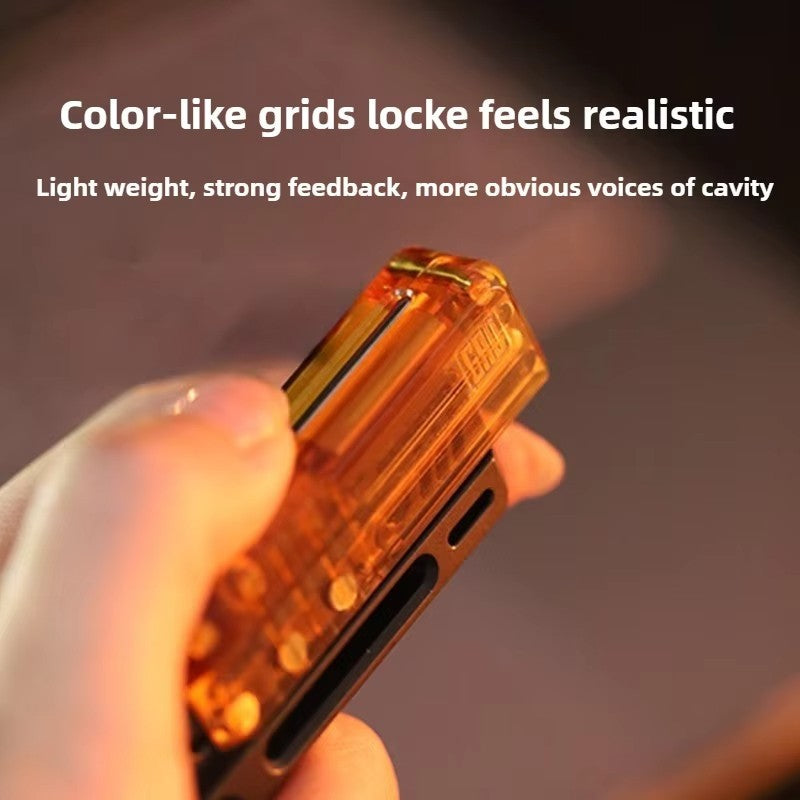 GAO Studio PC RlFLE-5 Magnetic Mechanical Rebound Push Slider EDC Decompress Toy 07FC0E-D4 - KOEEK