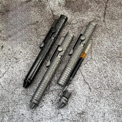 EDC Titanium Bolt Action Ballpoint Pen Pocket Writing Pen with Fidget Spinner 07FC0E-D4 - KOEEK