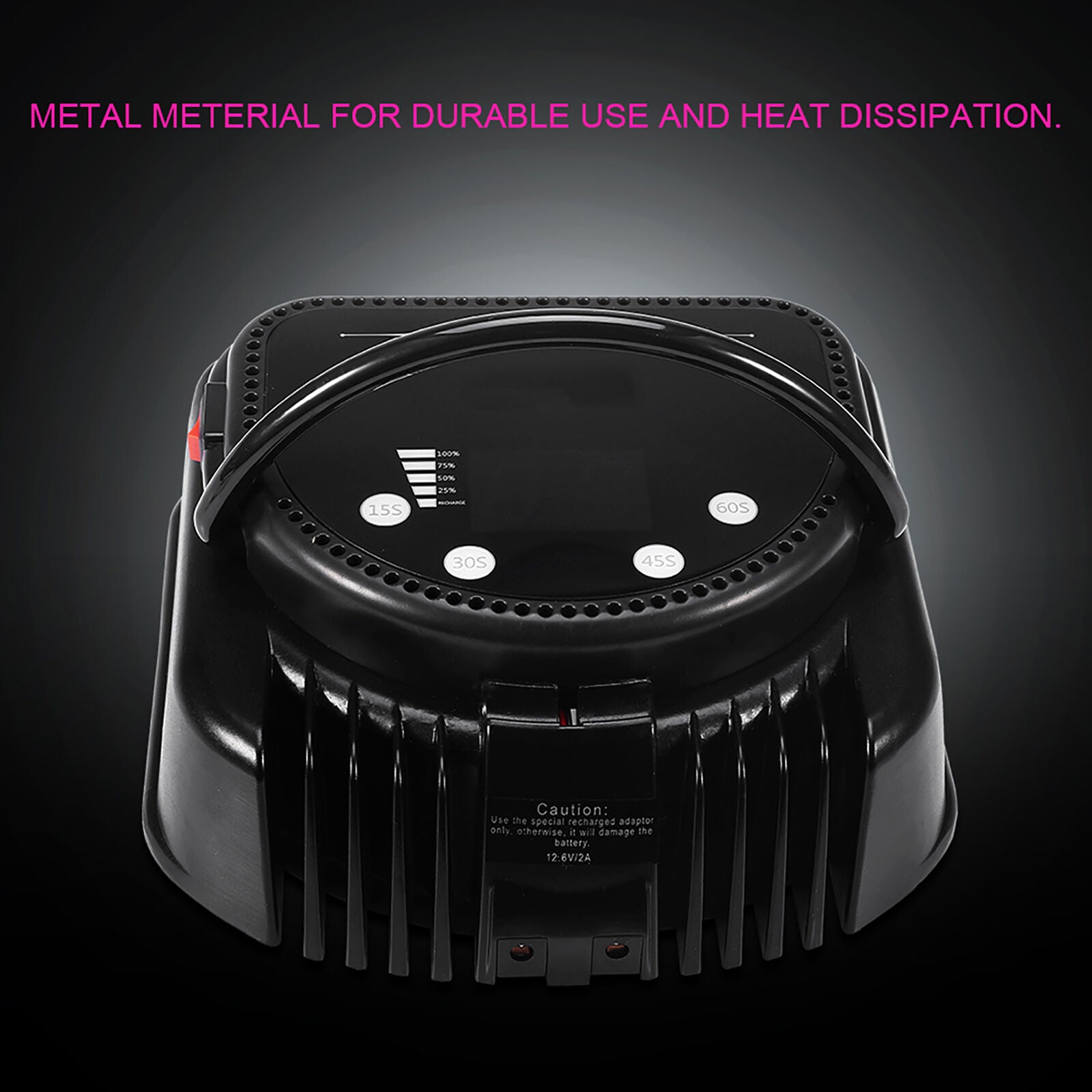 new 64W 32PCS LEDS CORDLESS RECHARGEABLE NAIL LAMP DRYER MACHINE MANICURE TOOL HGF koeek - KOEEK