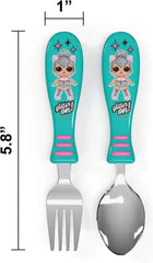 Zak Designs L.O.L. Surprise! Kitty Queen Fork & Spoon Set 2pc Kids ZAK_DESIGNS - KOEEK
