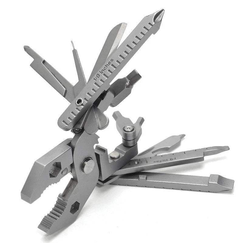 25-in-1 Multi Tool Pliers Set Folding Portable Camping Gear Mini Pliers 07FC0E-D4 - KOEEK