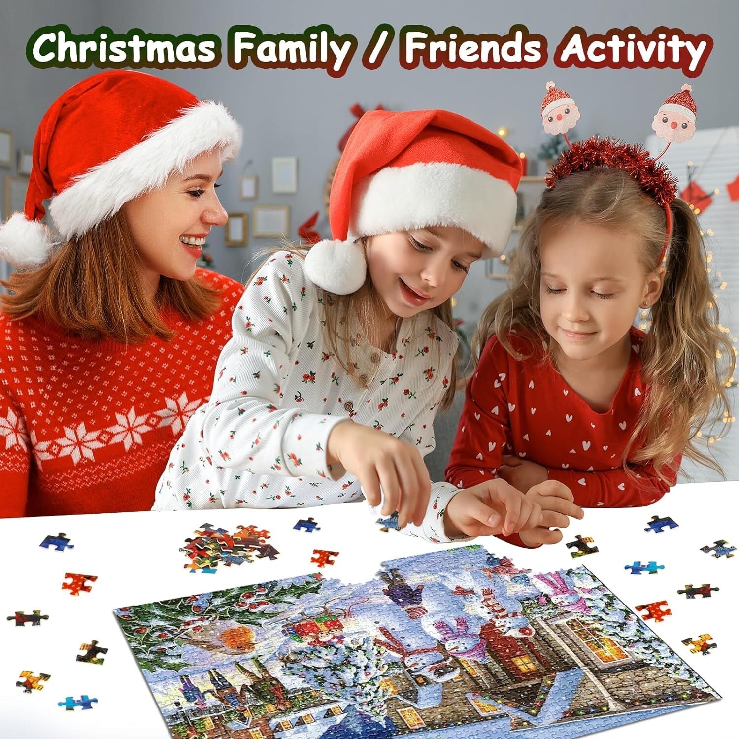 new Advent Calendar 2024 Christmas Jigsaw Puzzles, Vivid Snowman 07FC0E-D4 - KOEEK