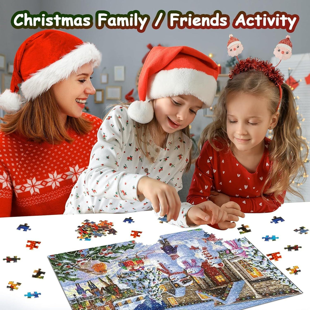 new Advent Calendar 2024 Christmas Jigsaw Puzzles, Vivid Snowman 07FC0E-D4 - KOEEK