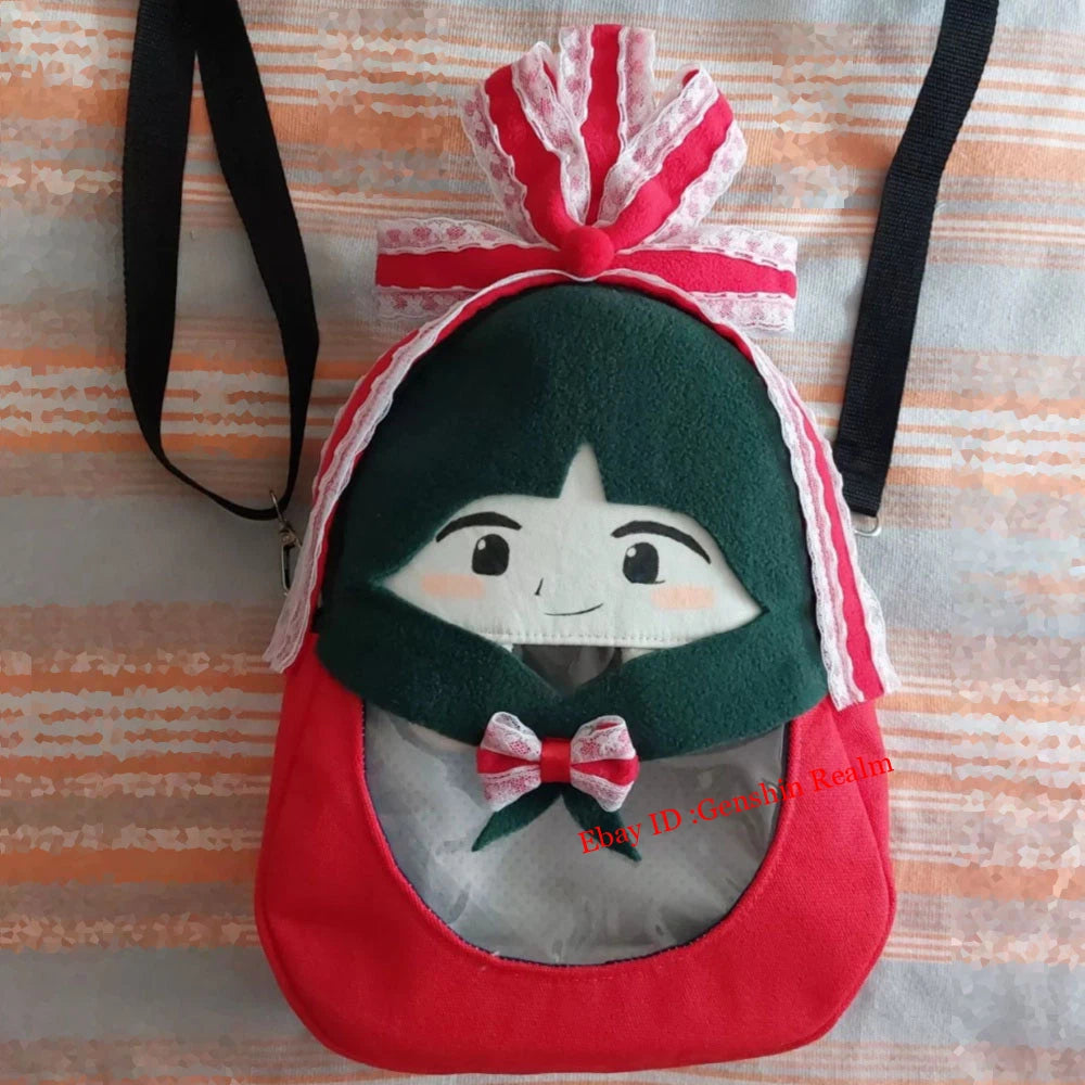 Anime Touhou Project Kagiyama Hina Fumo Series Plush Crossbody Bag Gift 07FC0E-D4 - KOEEK