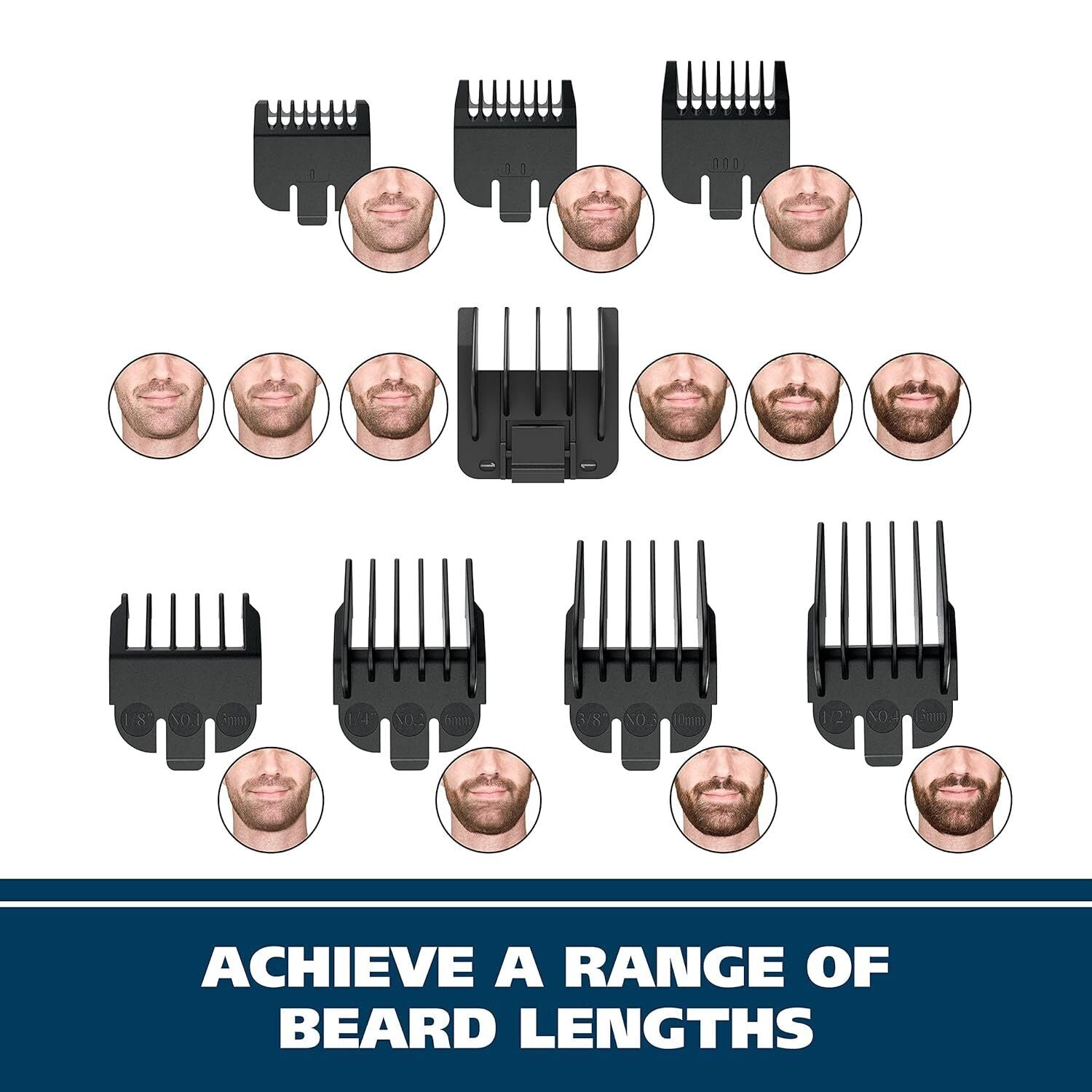 new Wahl Groomsman Rechargeable Beard Trimmer kit for Mustaches, Nose Silver WAHL - KOEEK