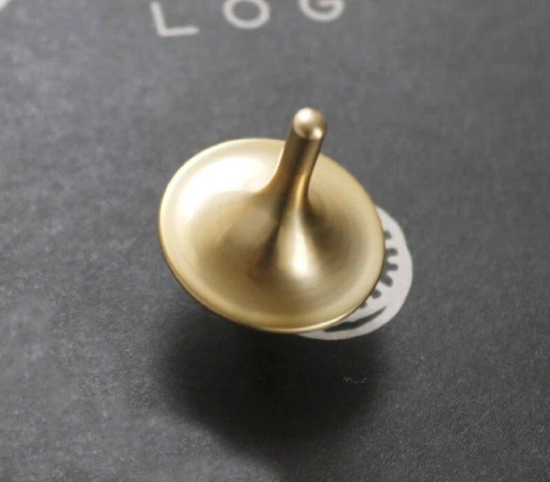 EDC Finger Spinning Top Brass Ceramic Bead Decompression Metal Spinner Toys 07FC0E-D4 - KOEEK
