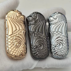 1PC Metal Lighter Case Cover For Bic J5 Lighter Retro Lighter Case Shell EDC Toy 07FC0E-D4 - KOEEK