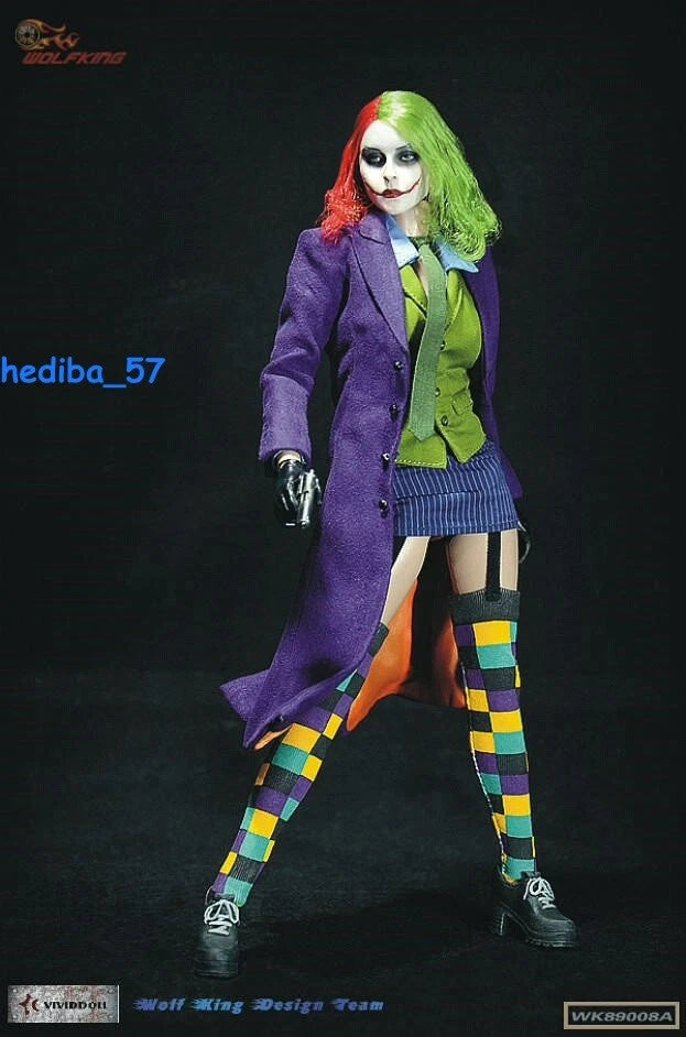 WOLFKING Female Joker Action Figure 1/6 Scale Model Toy WK89008A IN STOCK WOLFKING - KOEEK