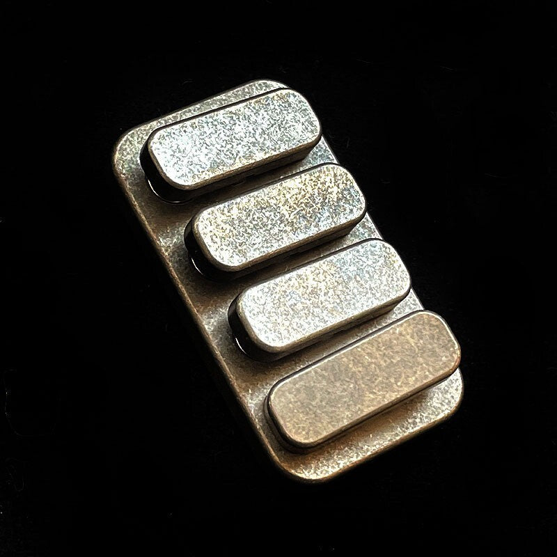 EDC Seesaw Metronome Card Hand Fidget Decompression magnet Bang-Bang Push Card 07FC0E-D4 - KOEEK