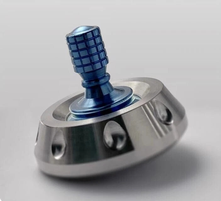 Titanium Stainless Steel Spinning Top Finger Spinner Ceramic Bead Fidget EDC Toy 07FC0E-D4 - KOEEK