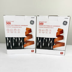 GE 1295957 String-A-Long Icicle-Style Lights 13.2 ft (2 Boxes) Clear White GE - KOEEK