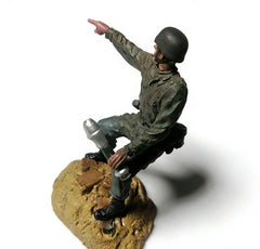 WWII German Grenadier Diorama Figure, Hand-Painted Soft Vinyl, 5.5cm with Base 07FC0E-D4 - KOEEK