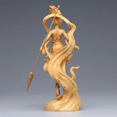 Thuja sutchuenensis Wood Carving - Nezha Figure Model Decor,Car Decoration, Gift 07FC0E-D4 - KOEEK