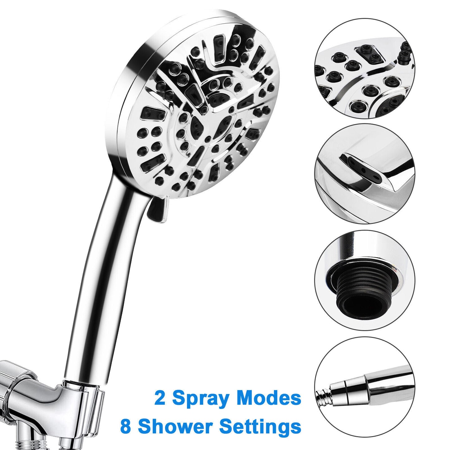 10-Mode High-Pressure Spray Booster Handheld Shower Head Antimicrobial Sprinkler