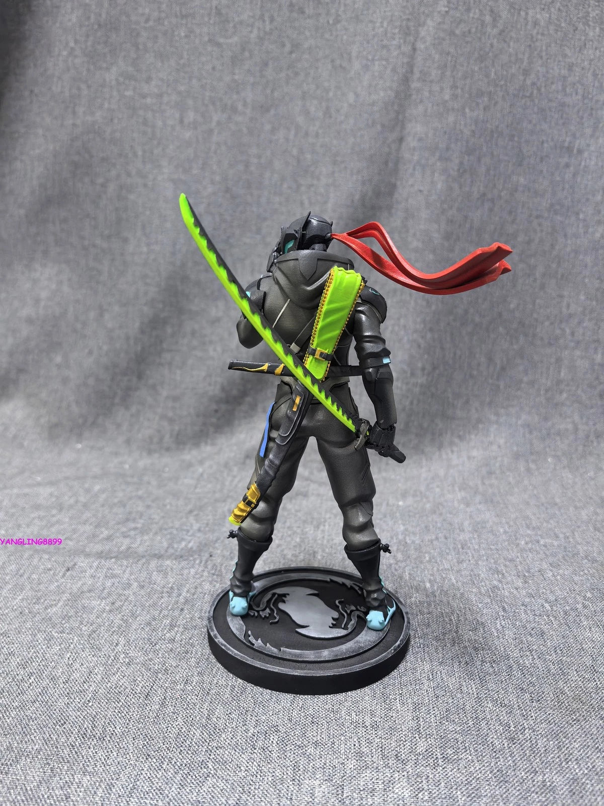 Overwatch Genji Handmade Resin Figure Model Collect w/ Base Fans Toy Gift 20cm 07FC0E-D4 - KOEEK