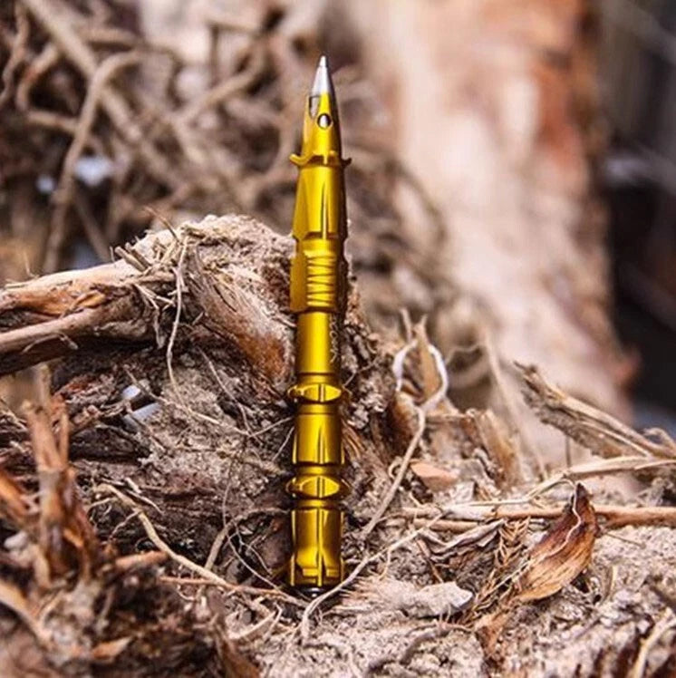 EDC Aluminium Alloy Ballpoint Pen Signature Pen Portable Outdoor Travel Pen 07FC0E-D4 - KOEEK