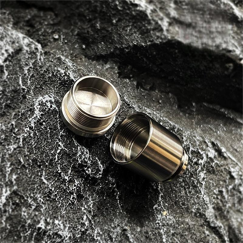 Titanium Alloy Knife Lanyard Bead Bottle Shape Paracord End Pendant Zip Pull EDC 07FC0E-D4 - KOEEK