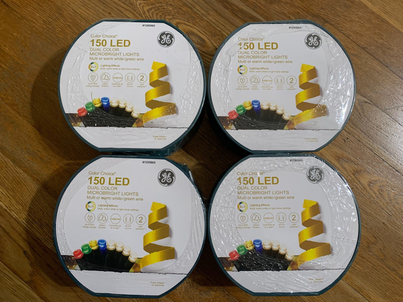 GE Color Choice 150-Count 43-ft Dual Color LED Christmas String Lights LOT GE - KOEEK