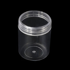 new 6 Pcs Clear Container with Lid Empty Makeup Containers Sample Jars Round koeek - KOEEK