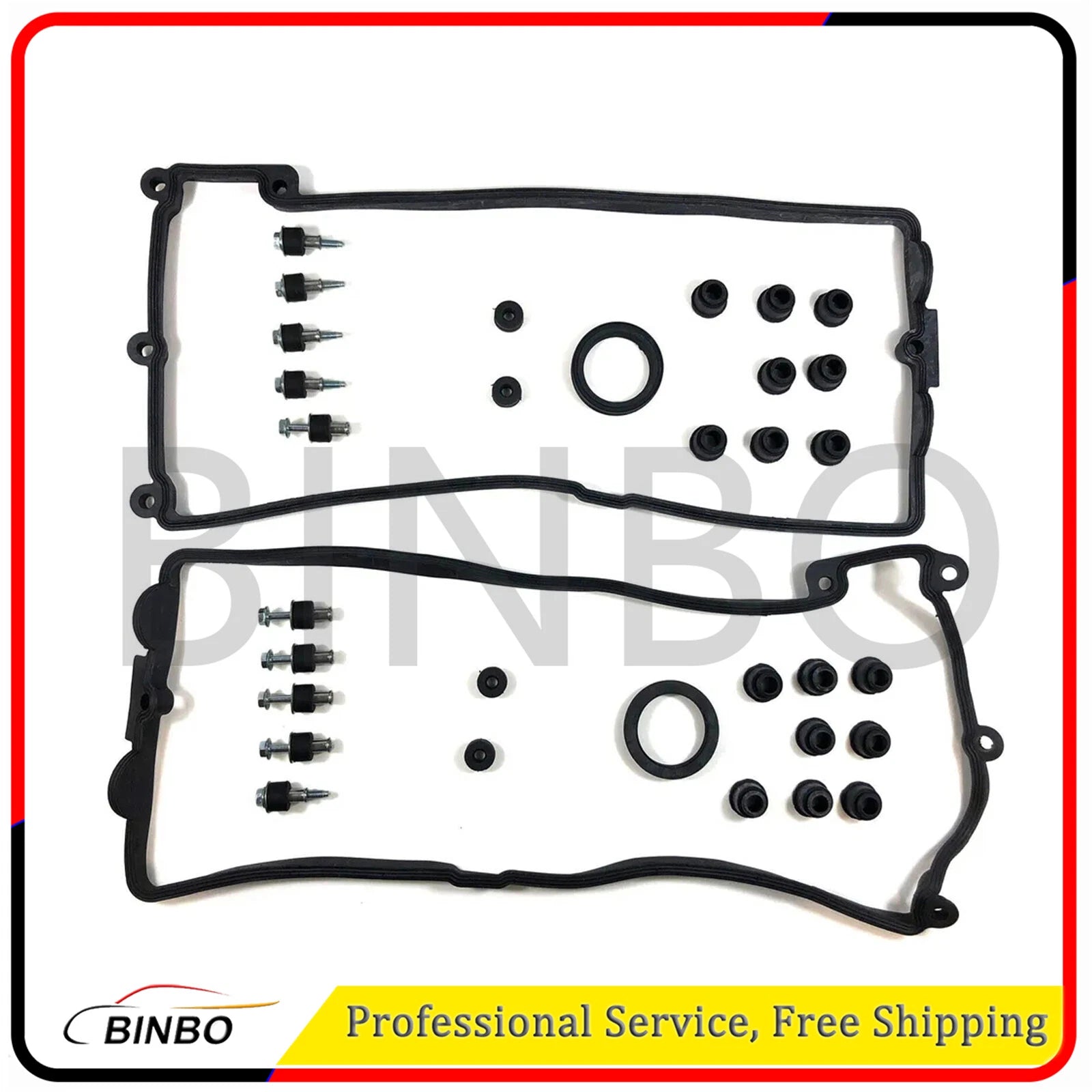 Valve Cover Gasket Kit L+R for BMW E70 X5 4.8i xDrive48i 11127513194 11127513195 07FC0E-D4 - KOEEK