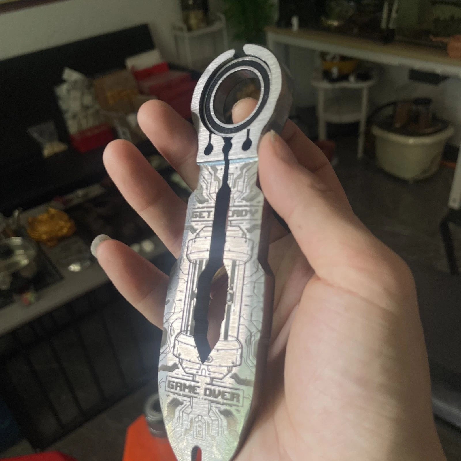 TC4/TC21 Titanium Alloy Multi Tool EDC Pocket Pry Bar with Wrench Socket CNC 07FC0E-D4 - KOEEK