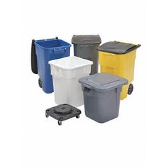 ny Rubbermaid Commercial Fg352600grå 28 Gal Firkantet skraldespand, Grå, 25 In Dia,