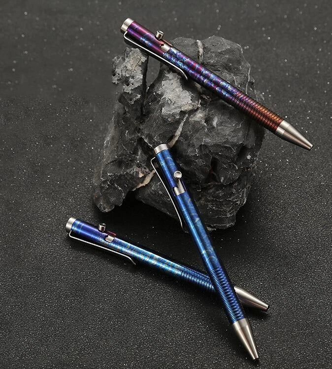 Titanium Mini Pen With Writing Multi-functional EDC Tools Office Students Pens 07FC0E-D4 - KOEEK